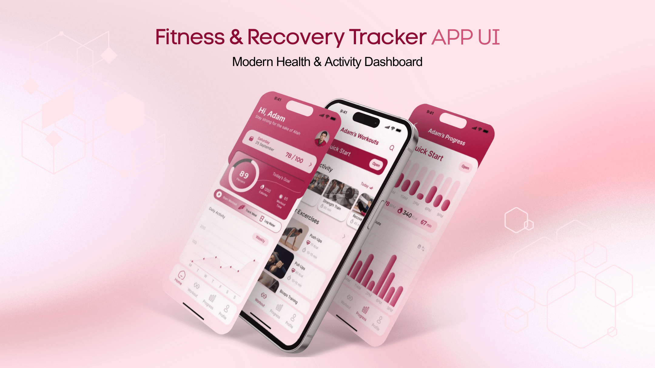 Fitness & Recovery - Mobile App UI/UX